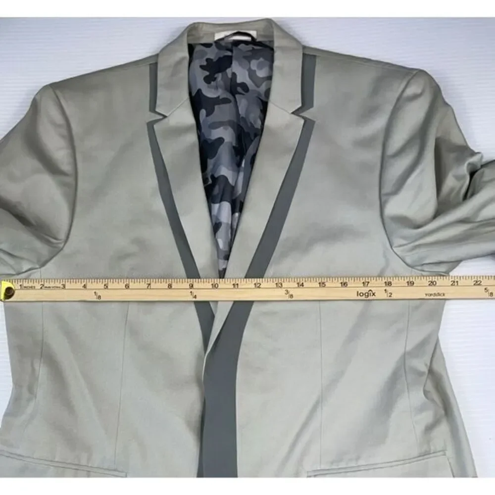 Michael Kors Men's Gray Snap Button Cotton‎ Sports Blazer